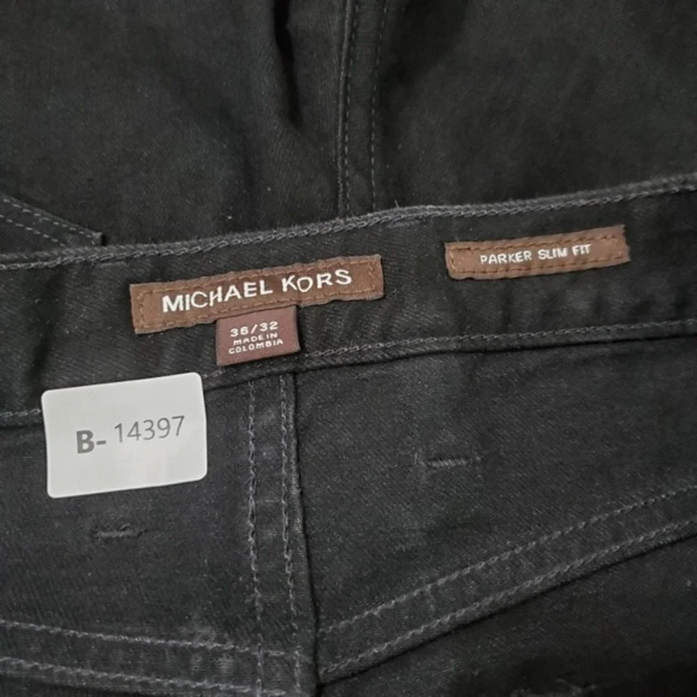 Michael Kors Men Jeans  36x32 Black Parker Slim Fit American Mill Denim‎